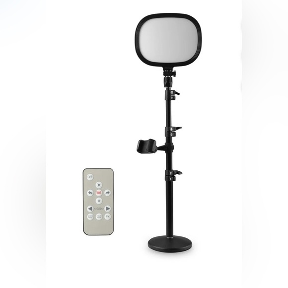 Streaming Light 9" USB New Camera Panel Light Wireless Remote Camera Light Black - Picture 7 of 8